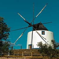 Buy canvas prints of Maralhas Windmill in Aljustrel - Alentejo by Angelo DeVal