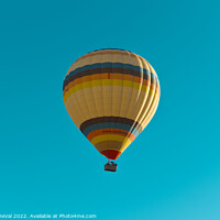 Buy canvas prints of Hot Air Balloon on a Blue Sky in Alentejo by Angelo DeVal