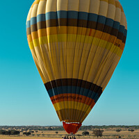 Buy canvas prints of Hot Air Balloon on Alentejo Fields by Angelo DeVal