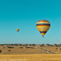 Buy canvas prints of Air Balloons Above Alentejo Fields by Angelo DeVal