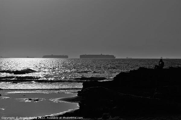 Ships on the way to Sines Picture Board by Angelo DeVal