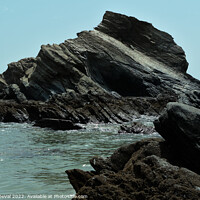 Buy canvas prints of Schist Rock Formations in Porto Covo Sea by Angelo DeVal