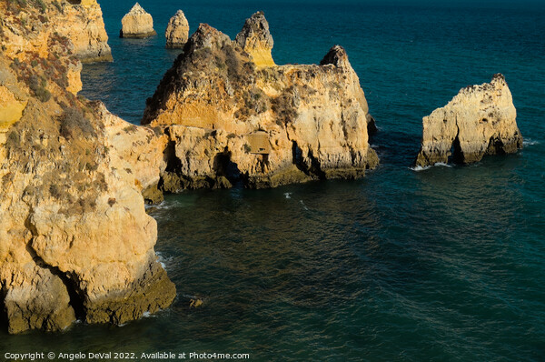 Three Brothers Beach from the cliff in Algarve Picture Board by Angelo DeVal