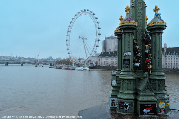 Westminster Bridge London Picture Board by Angelo DeVal
