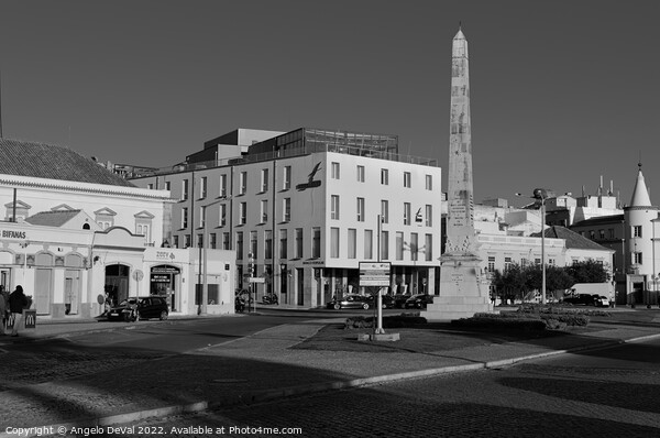 Faro Obelisk in Monochrome  Picture Board by Angelo DeVal