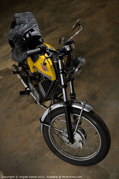 Classic Zundapp bike XF-17 in the garage Picture Board by Angelo DeVal