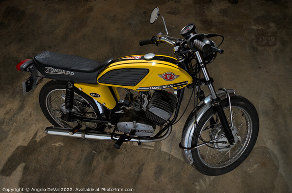 Classic Zundapp bike XF-17 in the garage Picture Board by Angelo DeVal
