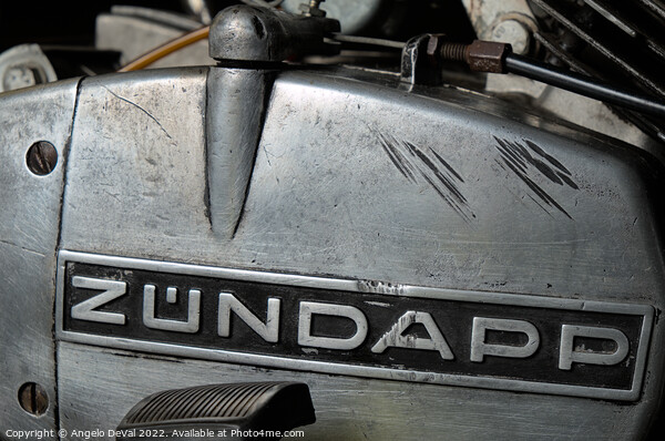 Classic Zundapp bike engine block detail Picture Board by Angelo DeVal