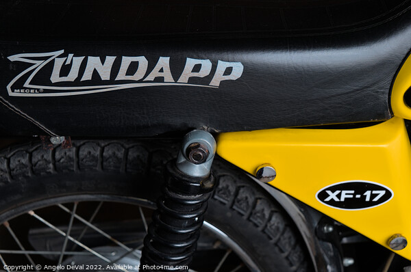 Classic Zundapp bike XF-17 seat detail Picture Board by Angelo DeVal