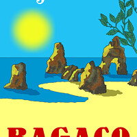 Buy canvas prints of Algarve E Bagaco. Vintage Mosaic Illustration by Angelo DeVal
