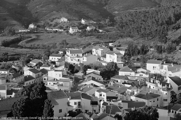 Odeceixe Village in Monochrome  Picture Board by Angelo DeVal