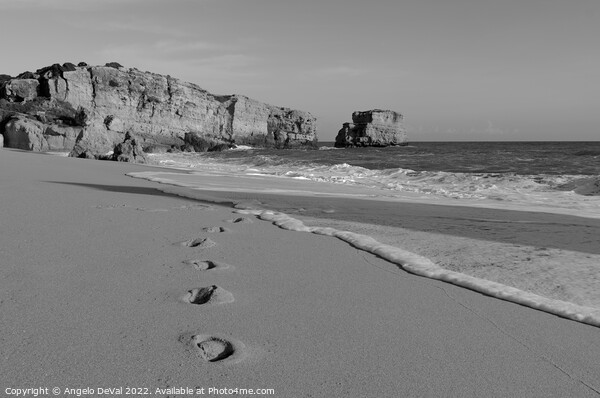 Footprints in Sao Rafael Beach Picture Board by Angelo DeVal