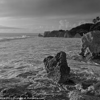 Buy canvas prints of Tidal Waves in Gale Beach - Monochrome by Angelo DeVal