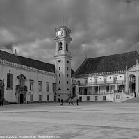 Buy canvas prints of Coimbra University in Portugal - Monochrome by Angelo DeVal