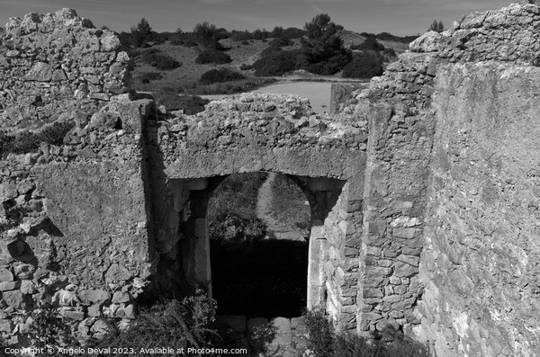 Almadena Fort Ruins Gate in Salema - Algarve Picture Board by Angelo DeVal