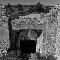 Buy canvas prints of Almadena Fort Ruins Gate in Salema - Algarve by Angelo DeVal