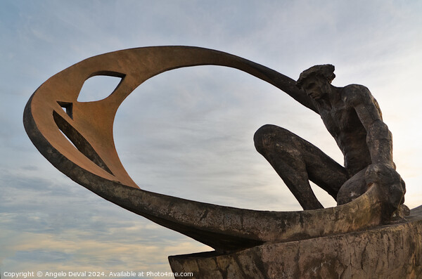 Pescadores Roundabout Statue - Albufeira Picture Board by Angelo DeVal
