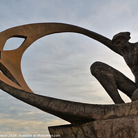 Buy canvas prints of Pescadores Roundabout Statue - Albufeira by Angelo DeVal