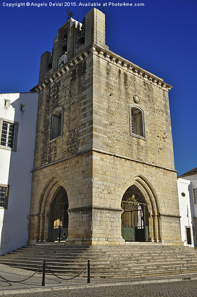 Faro main church bells tower Picture Board by Angelo DeVal