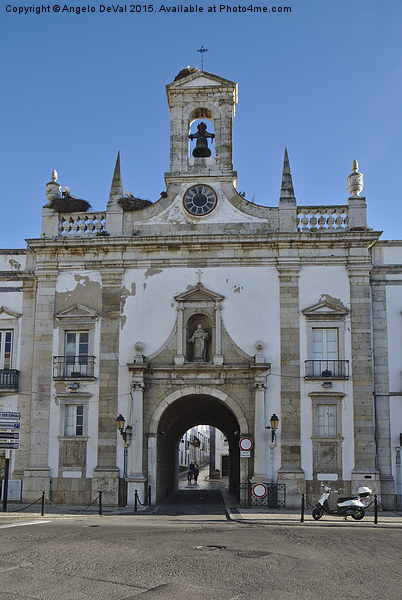 Faro Historic centre Arco da Vila gate. Portugal  Picture Board by Angelo DeVal