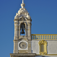 Buy canvas prints of Clock tower of the Church of Carmel in Faro by Angelo DeVal