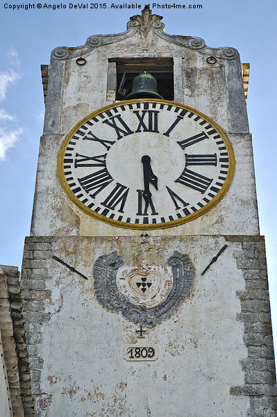 Timeless Beauty Saint Marys Church Clock Tower in  Picture Board by Angelo DeVal