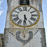 Buy canvas prints of Timeless Beauty Saint Marys Church Clock Tower in  by Angelo DeVal