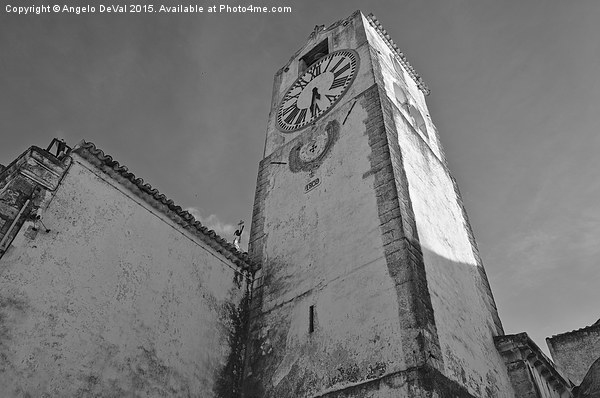 Clock Tower from the Church of Saint Mary in Tavir Picture Board by Angelo DeVal