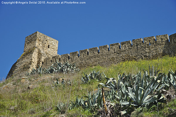 Castle Wall in Mertola  Picture Board by Angelo DeVal