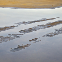 Buy canvas prints of Dried salt evaporation pond  by Angelo DeVal