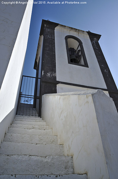 Stairs to Bell Tower in Algarve Portugal  Picture Board by Angelo DeVal