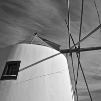 Buy canvas prints of Antique windmill side view  by Angelo DeVal