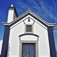 Buy canvas prints of Facade of church of St. Anthony in Castro Marim by Angelo DeVal
