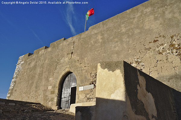 Facade of the medieval castle of Castro Marim  Picture Board by Angelo DeVal