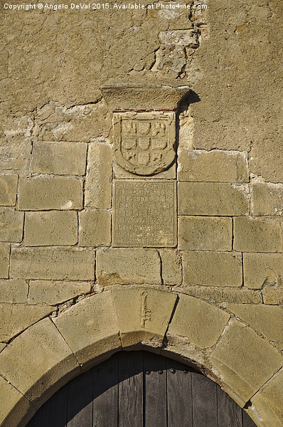 Portal detail of the medieval castle of Castro Mar Picture Board by Angelo DeVal