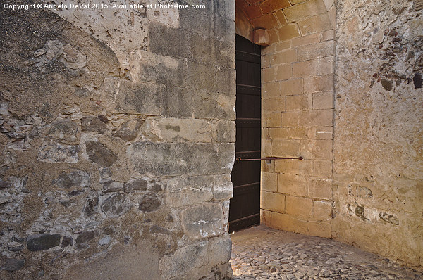 Medieval castle entrance in Castro Marim Picture Board by Angelo DeVal
