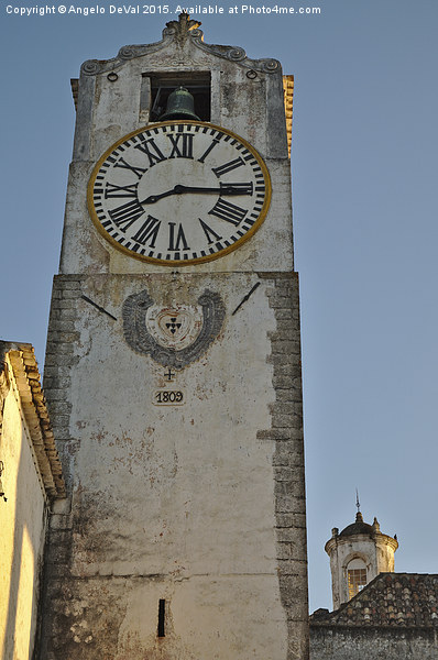 Old Church Clock Tower  Picture Board by Angelo DeVal