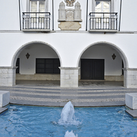 Buy canvas prints of Council of Tavira and Fountain  by Angelo DeVal
