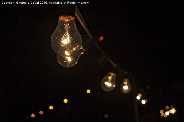 Summer Fair Lamps in Fuzeta  Picture Board by Angelo DeVal