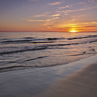 Buy canvas prints of Last Minute Summer Beach Sunset in Algarve by Angelo DeVal