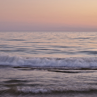 Buy canvas prints of Twilight Waves Coming to the Shore  by Angelo DeVal