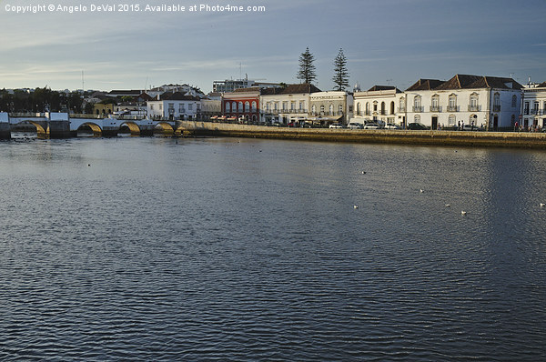 Tavira City and River  Picture Board by Angelo DeVal