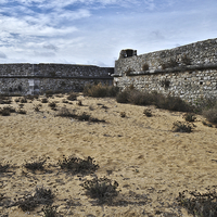 Buy canvas prints of Rato Fort Walls in Tavira  by Angelo DeVal