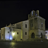 Buy canvas prints of Se Church at night in Faro  by Angelo DeVal