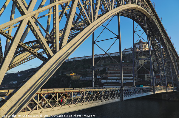 Porto Bridge View Picture Board by Angelo DeVal