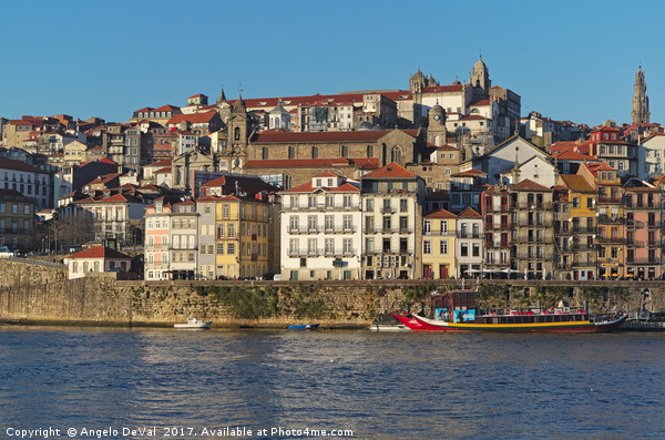 View of Porto and Douro river Picture Board by Angelo DeVal