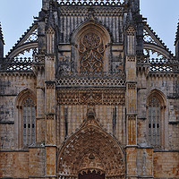 Buy canvas prints of Facade of Batalha Monastery. Portugal by Angelo DeVal