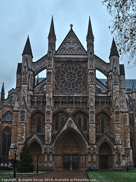 Westminster Abbey facade in London Picture Board by Angelo DeVal