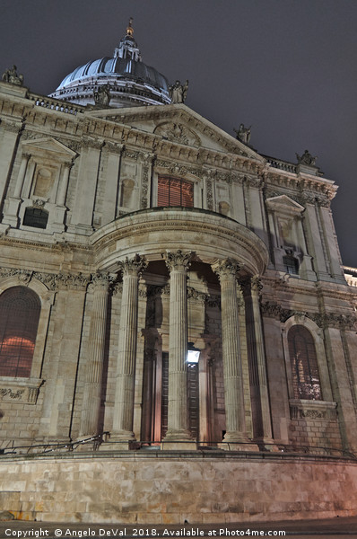 Saint Paul's Cathedral facade in London Picture Board by Angelo DeVal