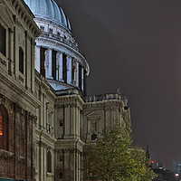 Buy canvas prints of Saint Paul's Cathedral and black Cab in London by Angelo DeVal